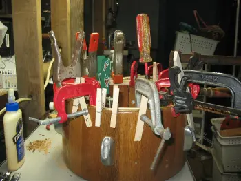 wood timbale repair job (I'm not dead yet)