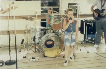 Pictures Of Vintage Drummers and Their Drums From The Way Back Machine