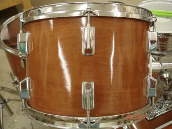 Newbie wraps a drum