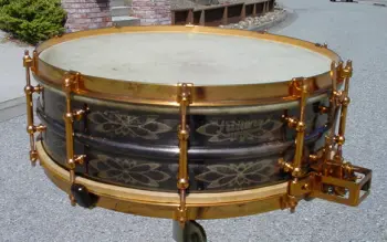 [B]1925-26 5x15 LUDWIG &amp; LUDWIG 12 pt. FLORAL DeLUXE SUPER-LUDWIG[/B]