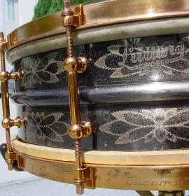 [B]1925-26 5x15 LUDWIG &amp; LUDWIG 12 pt. FLORAL DeLUXE SUPER-LUDWIG[/B]