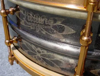 [B]1925-26 5x15 LUDWIG &amp; LUDWIG 12 pt. FLORAL DeLUXE SUPER-LUDWIG[/B]