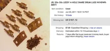 Value of Leedy Lugs?