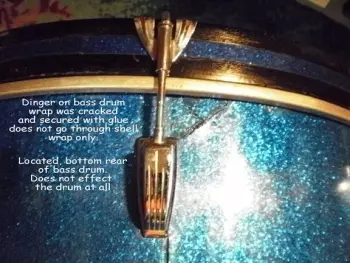 Early 70's Ludwig B/O Rock Kit -Must See!