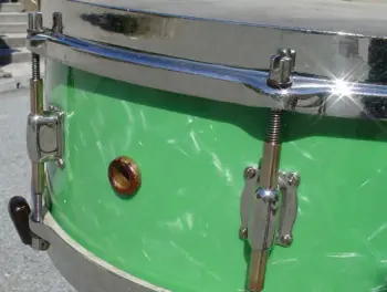 [B]1930 LEEDY 5x14 BLACK ONYX/GREEN PEARL PROFESSIONAL MODEL [/B]