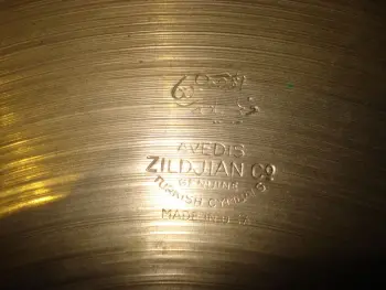 the most incredibly thin 30's 40's zildjian 14&quot; trans stamp hi hats ever!!