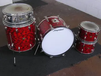 Slingerland 5 piece Red Agate Drum Set
