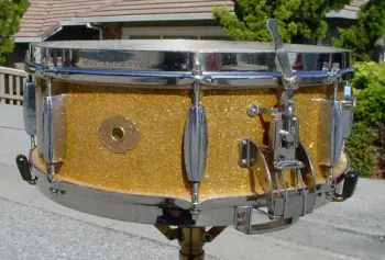 1935 SLINGERLAND 5x14 SPARKLING GOLD BROADCASTER MODEL