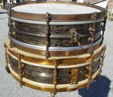 1920's Ludwig Black Beauty &quot;scroll&quot; snare...