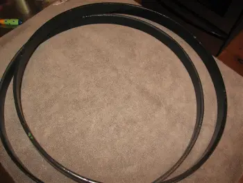 20" wood bass drum hoops blue sparkle inlay