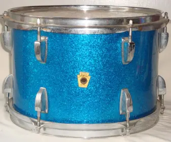 Ludwig Keystone 8x12 Blue Sparkle Tom For B/o Clubdate Tom On Same Color And Size