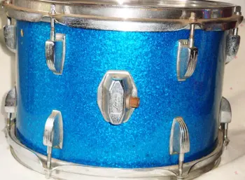 Ludwig Keystone 8x12 Blue Sparkle Tom For B/o Clubdate Tom On Same Color And Size