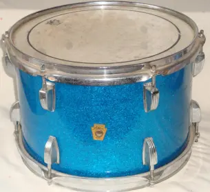 Ludwig Keystone 8x12 Blue Sparkle Tom For B/o Clubdate Tom On Same Color And Size