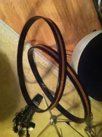 Cymbals, parts, calfskin