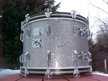 rogers's tom/cymbals arm bracket as bass spur