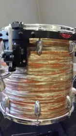 1966 Slingerland Rare Satin Flame Pearl