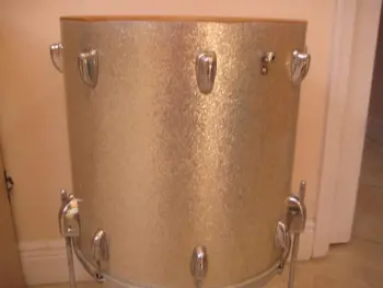 Mid-70's Slingerland 3 Ply 16x16 Silver Sparkle Shell