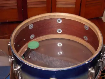 Slingerland  1956-1959 Blue silver duco Radio king student model Snare drum
