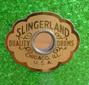 1939-1941 SLINGERLAND 7x14 SPARKLING GREEN HOLLYWOOD ACE SWING MODEL RADIO KING