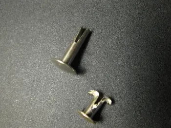 Small nickle split rivets