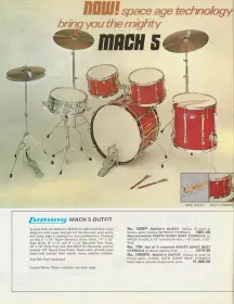 Where Ludwig mach drums the only connecting lugs in 70's?