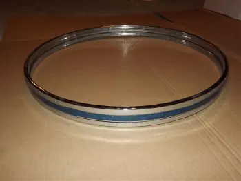For Sale - 20&quot; Blue Sparkle/chrome Bass Hoop