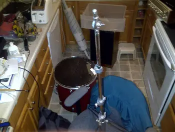 70s Rogers cymbal stands - 1 straight, 1 boom