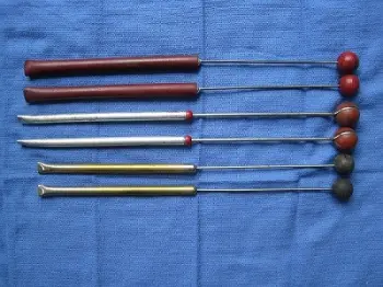 VERY CLEVER! - Pair Of Old Ludwig Drum Mallets With Brushes In The Handle