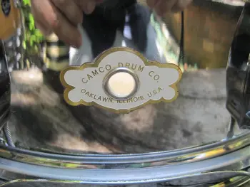 Camco COB snare mid-60s Oaklawn badge Tuxedo lugs