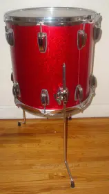 Ludwig Monroe Era 14x14 Red Sparkle Floor Tom