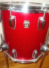 Ludwig Monroe Era 14x14 Red Sparkle Floor Tom