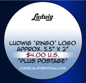 Custom Bass drum logo, vinyl decals