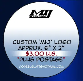 Custom Bass drum logo, vinyl decals