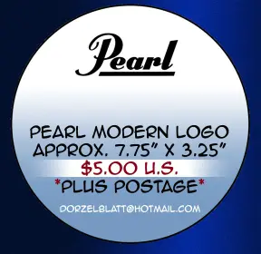 Custom Bass drum logo, vinyl decals