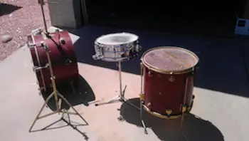 Camco Bass and Floor Tom in the desert