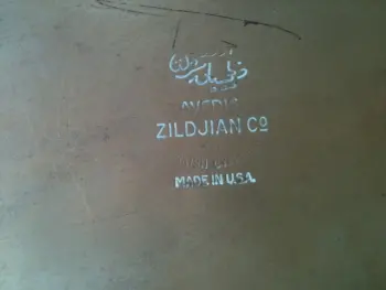 Zildjian Earth Ride with weird logo on bottom