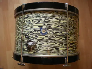 Vintage Beverley Drum kit blue oyster wrap