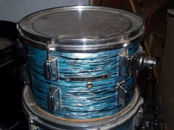 Early 70s Pearl Wood Fiberglass Blue Oyster Pearl