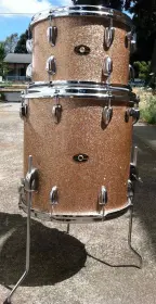 Slingy 12&quot; and 14&quot; Floor Tom in Champagne Sparkle