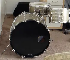 1958 Leedy kit in Silver Veil Pearl