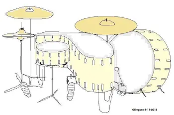 Kidney/Comma shaped drum