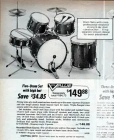 Montgomery Ward, Sears, Spiegel Catalog drum sets?