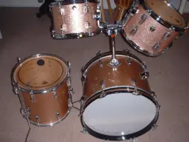 Vintage 1960's Ludwig Jazz Drums Champagne Sparkle