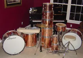 Slingerland Copper 14 piece set - origional