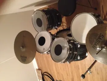 Ludwig Standard 4 pc 12/13/16/22 in blue strata! no bottom rims... (PICS COMIN TONITE