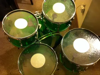Green Vistalites/Gold Silk Inlays Factory?