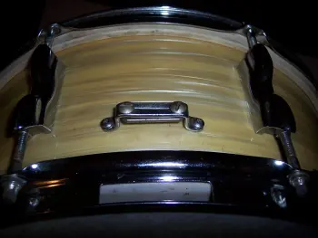 1960's Olympic white pearl shimmer snare drum