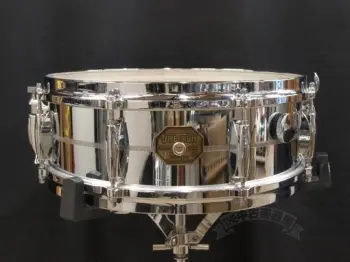 1970's Gretsch Model # 4160 Chrome Over Brass snare drum CLEAN! SOUNDS + PLAYS GREAT!