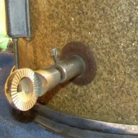 Looks like an old cymbal mount.