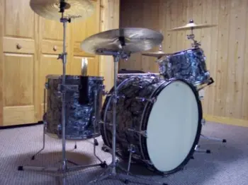 70's Slingerland 3pc for sale black pearl 24, 13, 16